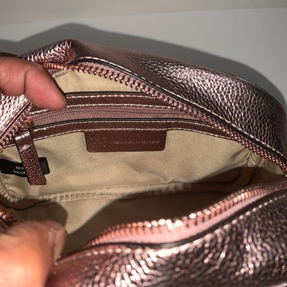 INC Glam Metallic Quilted Camera Crossbody - Picture 7 of 9